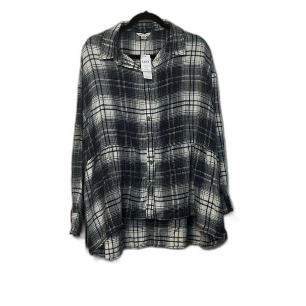 Blue American Eagle flannel